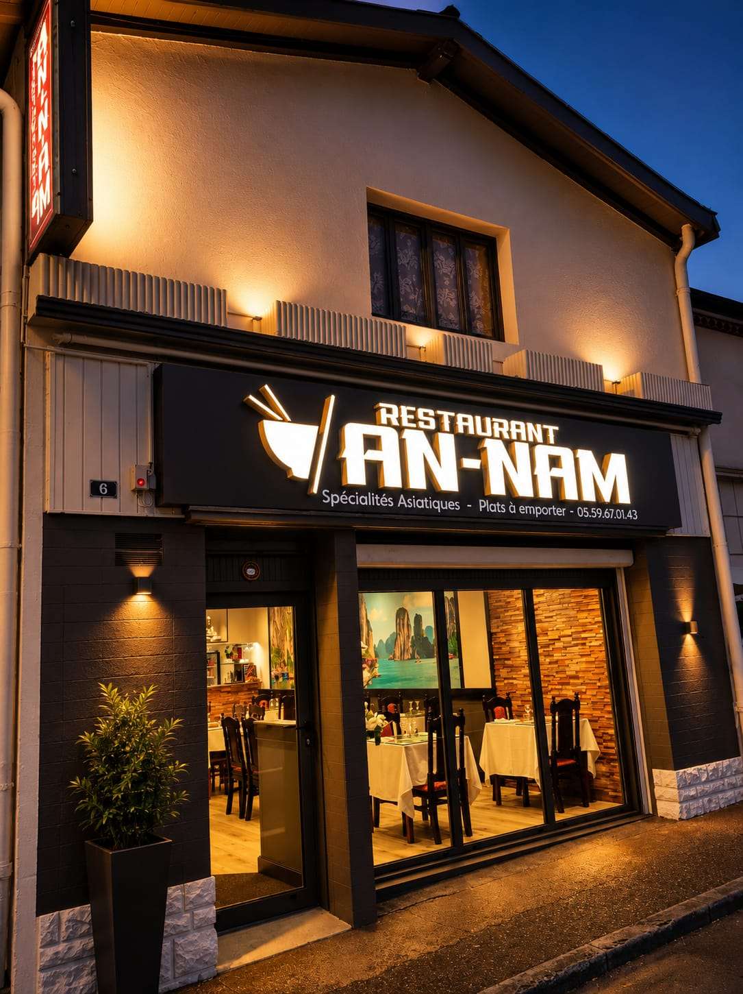 Devanture du restaurant